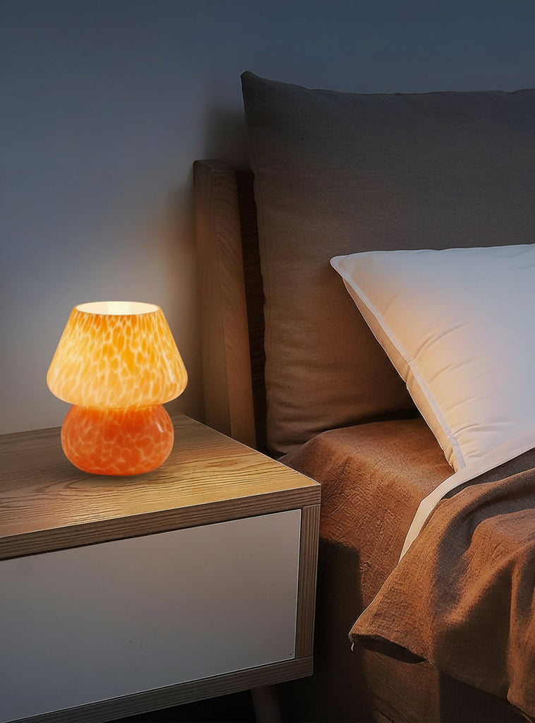 Mushroom Lamp Glass Table Bedside Lamps