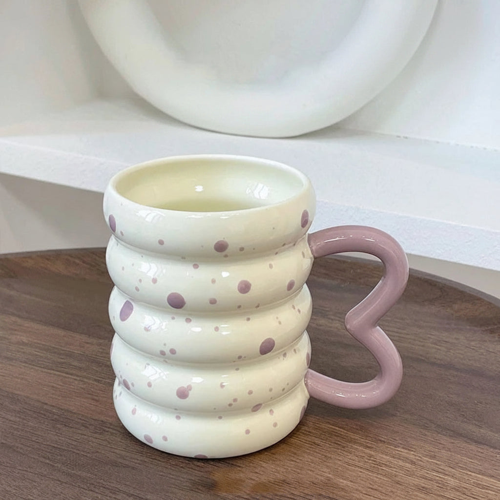 1PCS Caterpillar Ceramic Cup Mug High Color Value Coffee Cup Household Breakfast Cup Milk Coffee Tea Fruit Juice Oat Water Cup