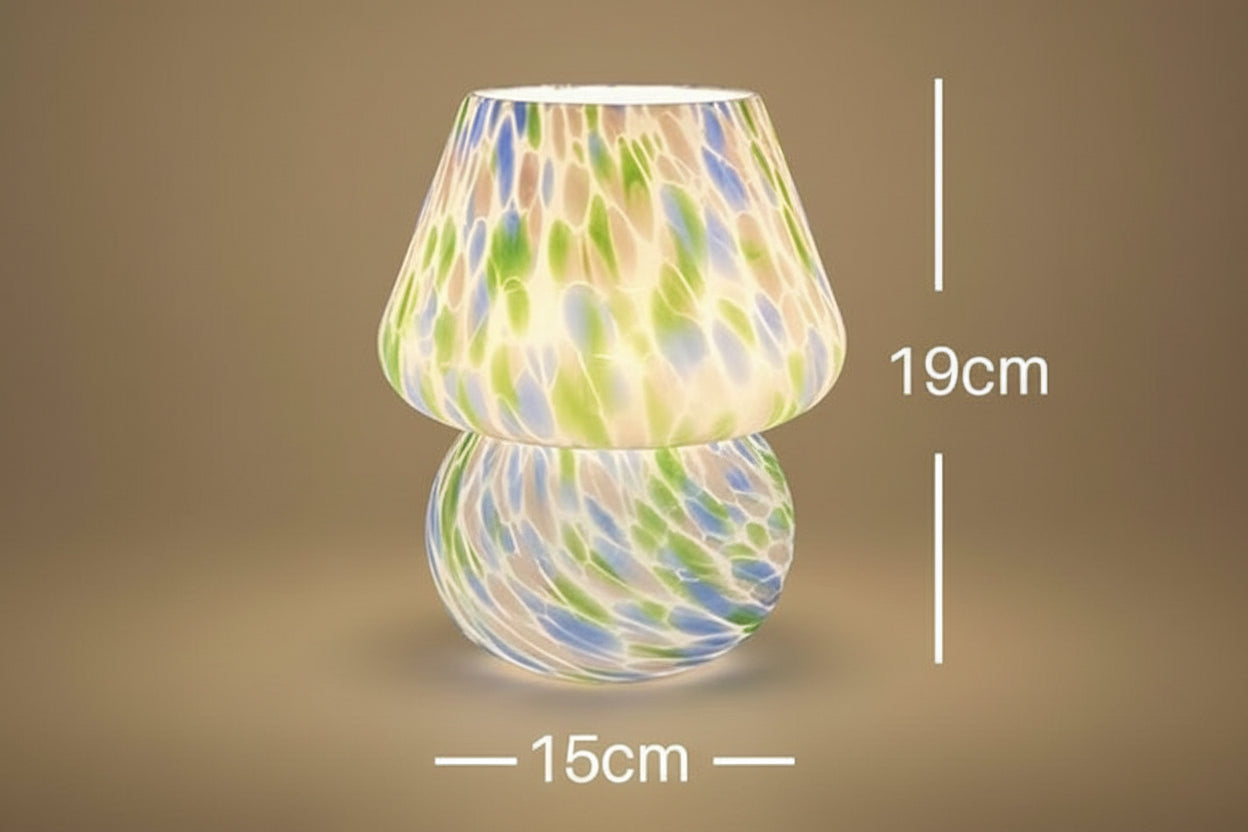 Mushroom Lamp Glass Table Bedside Lamps