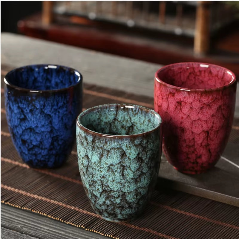 Business Gifts Japanese Ceramic Coffee Cup 250Ml Hot-Selling Ceramic Kung Fu Tea Set Household Tea Cup Ceramic Cup Porcelain Mug