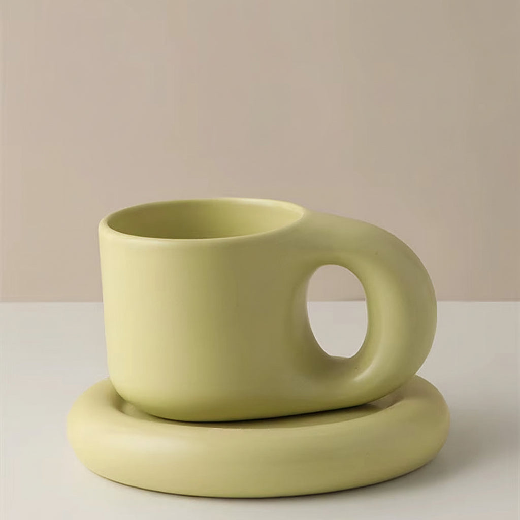 Ceramic Espresso Mugs Coffee Cups Stranger Things Funny Drinkware Original Mug for Tea Large Saucer Set Creative Gifts Friends