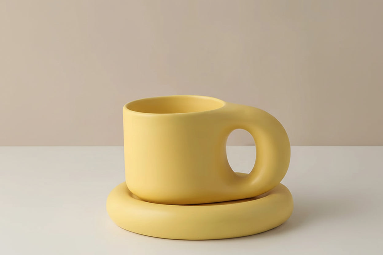 Ceramic Espresso Mugs Coffee Cups Stranger Things Funny Drinkware Original Mug for Tea Large Saucer Set Creative Gifts Friends