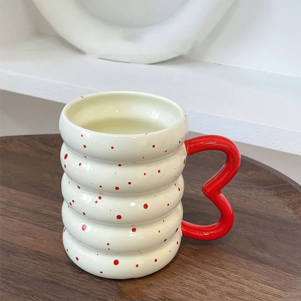 1PCS Caterpillar Ceramic Cup Mug High Color Value Coffee Cup Household Breakfast Cup Milk Coffee Tea Fruit Juice Oat Water Cup