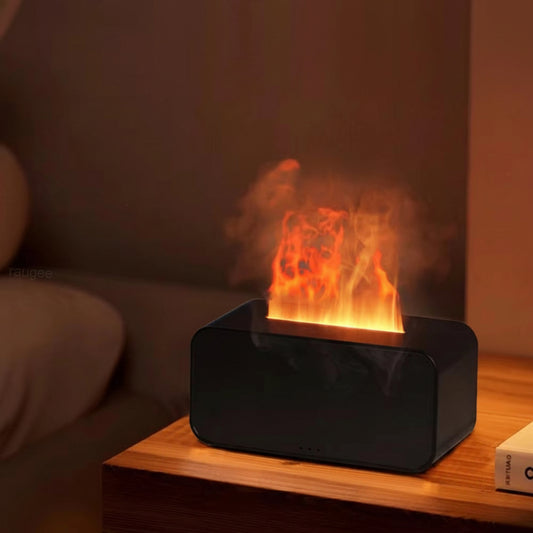 Air Aroma Humidifier Diffuser Essential Oils Humidifiers Mini Flame Automatic Fragrance Diffuser Home Humidifier with LED Light