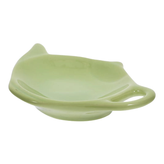Ceramic Teapot Shaped Tea Bag Holder Coaster Dish for Tea Leaves Multifunctional Afternoon Party Tray Spoon Ganizer Tea Plates