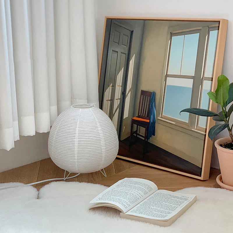Nordic LED Table Lamp Interior Lighting Wabi Sabi Style Table Light Bedside Bedroom Living Study Home Decoration Desk Lamps