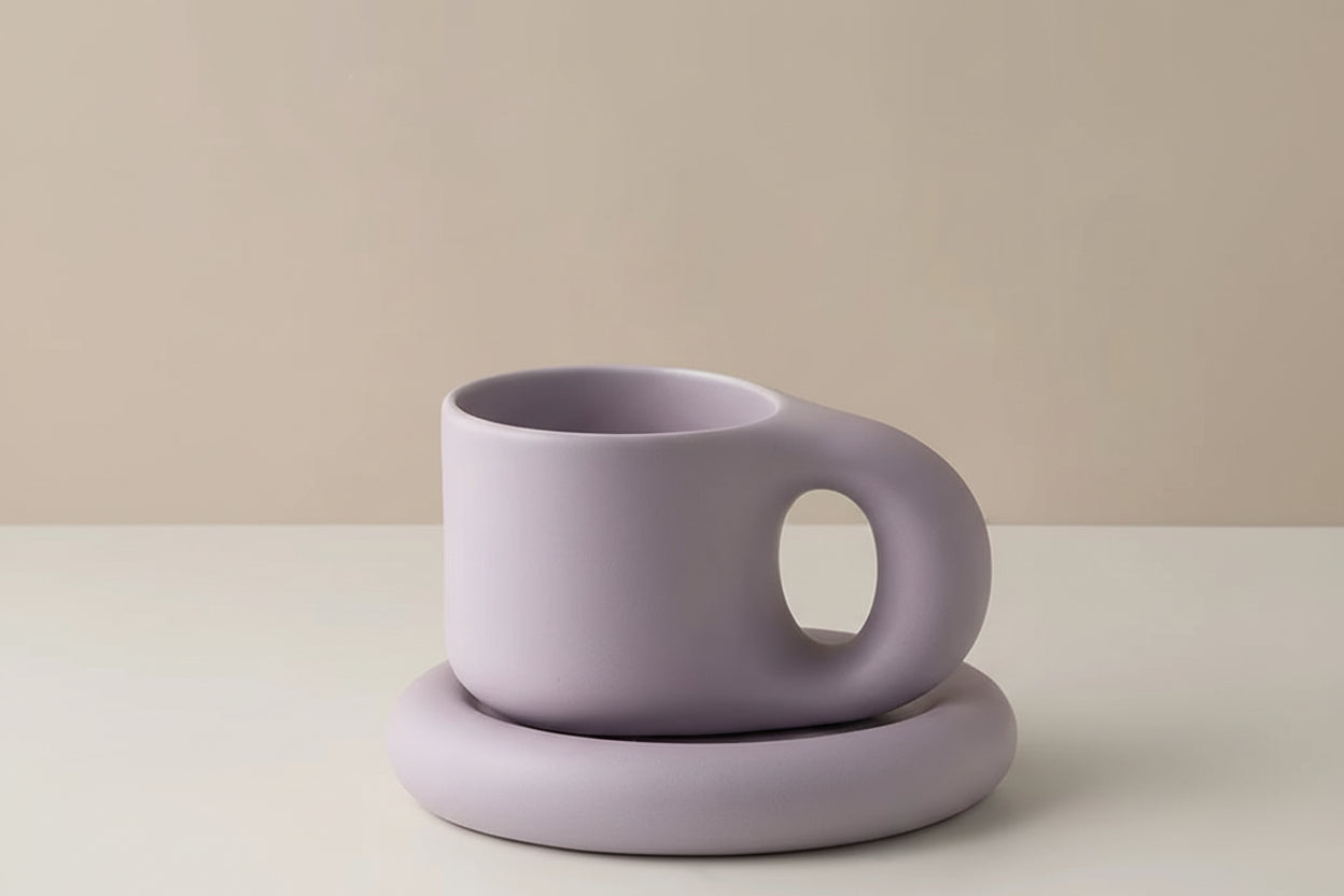 Ceramic Espresso Mugs Coffee Cups Stranger Things Funny Drinkware Original Mug for Tea Large Saucer Set Creative Gifts Friends
