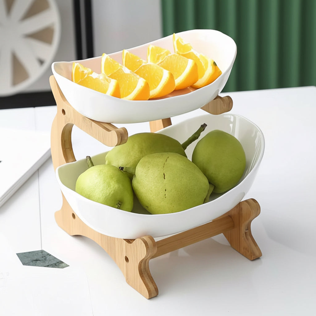 2/3 Layer Fruit Plate Home Living Room Plastic Snack Dish Creative Modern Dried Fruit Basket Candy Dish Cake Stand Salad Bowl