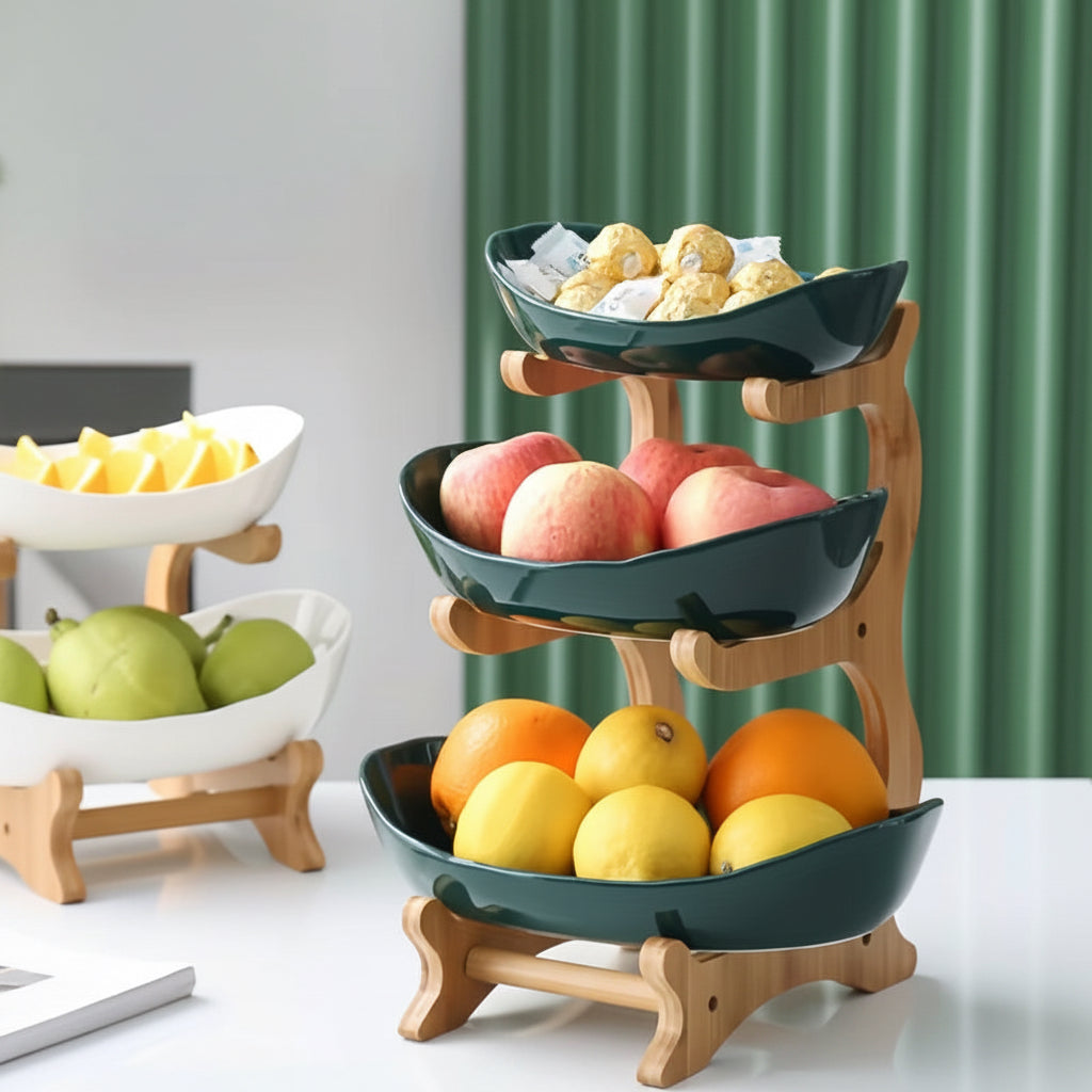 2/3 Layer Fruit Plate Home Living Room Plastic Snack Dish Creative Modern Dried Fruit Basket Candy Dish Cake Stand Salad Bowl