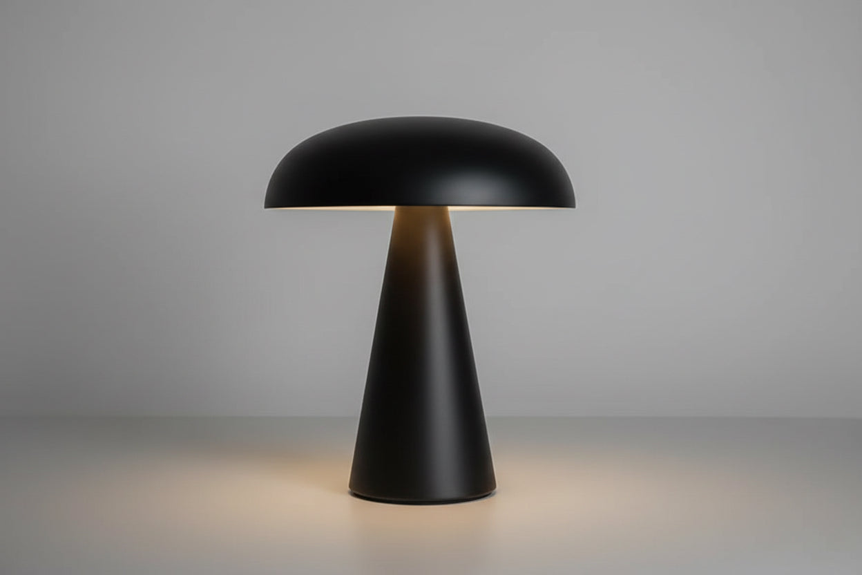 LED Table Lamp Retro Mushroom Touch Sensor Bedside Lamp Rechargeable Reading Lights for Bedroom Restaurant Bar Decor Lighting