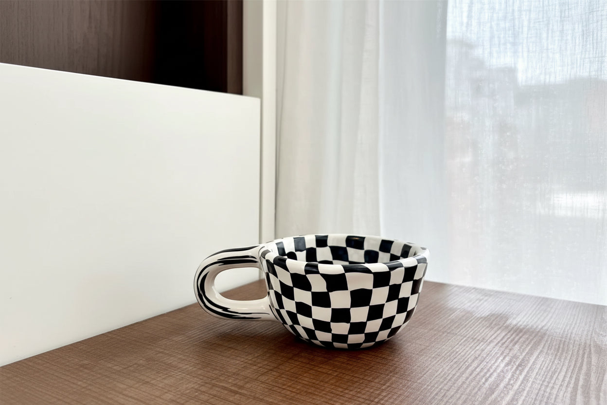 1Pc Ceramic Mugs Coffee Cups Irregular Flower Milk Tea Cup Ins Korean Style Oatmeal Breakfast Mug Drinkware Kitchen