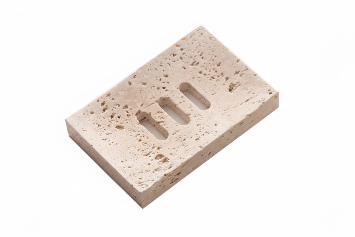 Natural Marble Soap Dish Wabi Sabi Wind Cave Stone Bathroom Soap Box Simple Soap Holder Home Decoration Bathroom Accessories