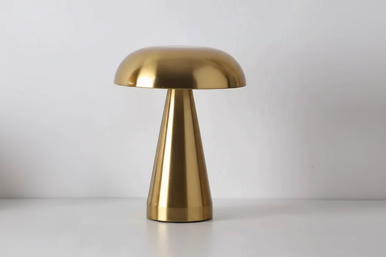 LED Table Lamp Retro Mushroom Touch Sensor Bedside Lamp Rechargeable Reading Lights for Bedroom Restaurant Bar Decor Lighting