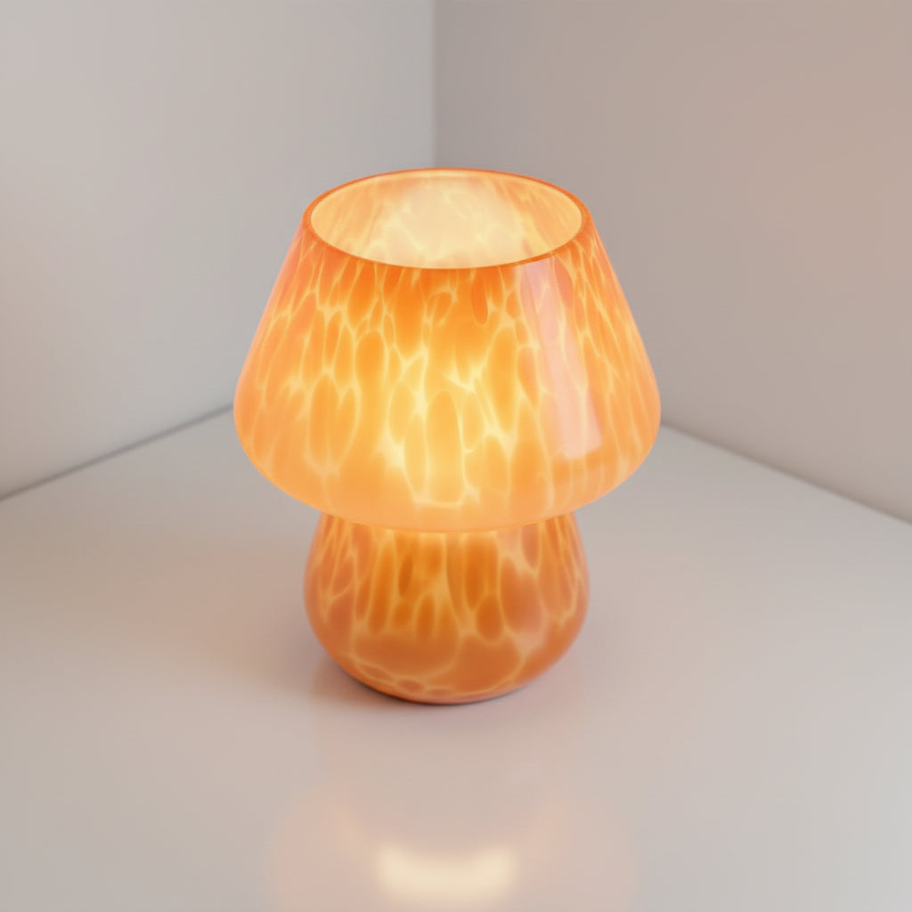 Mushroom Lamp Glass Table Bedside Lamps