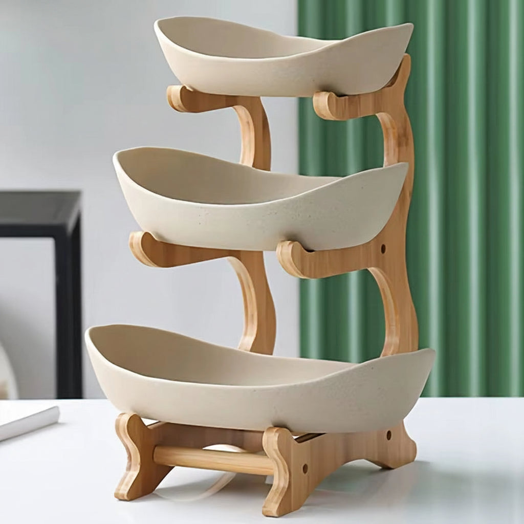 2/3 Layer Fruit Plate Home Living Room Plastic Snack Dish Creative Modern Dried Fruit Basket Candy Dish Cake Stand Salad Bowl